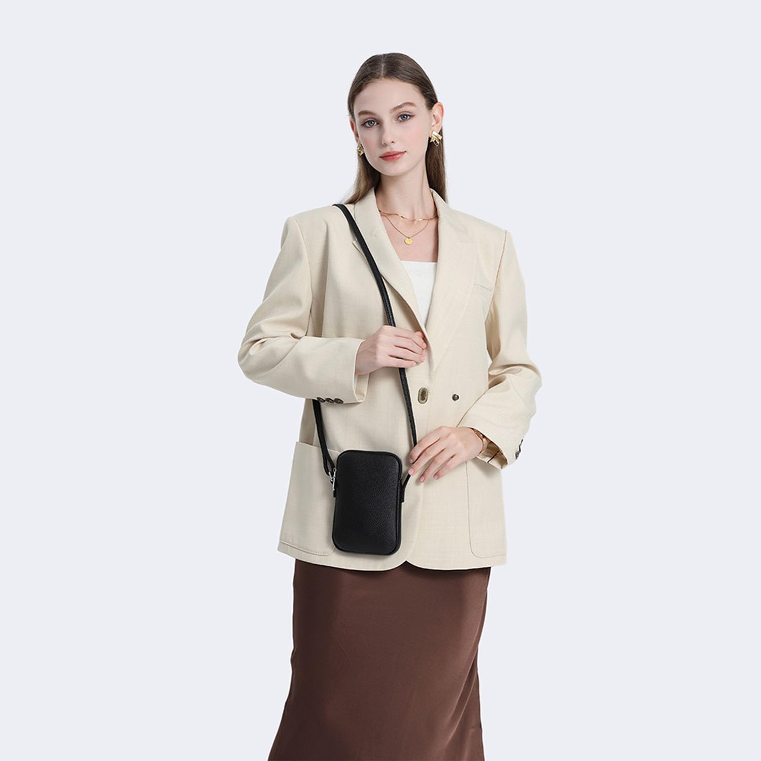 Small Crossbody Purse Zipper Cell Phone Bag Mini Shoulder Purse Wallet Smart Phone Wallet with Credit Card Solts | Small, Zipper, Mini, Wallet, Credit Card Slots - Image 2