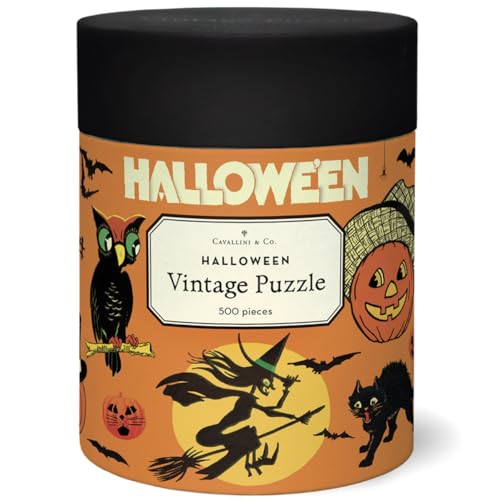 Cavallini & Co. 500 Piece Puzzle- Halloween (PZL/HAL)
