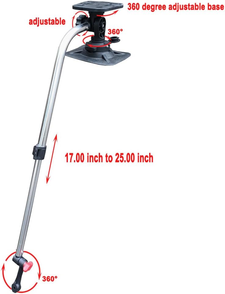 Brocraft Inflatable Boat Fish Finder Mount/Inflatable Boat Transducer Bracket/Inflatable Boat Sonar Transducer Mount