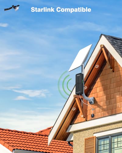 Image of Adalov WiFi 6 Wireless Bridge, Dual Band Gigabit WiFi Bridge with 5KM Long Range, 2.4G /5.8G, Compatible with Starlink, Plug & Play, Point-to-Point Wireless Bridge for Barn Garage Farm, IP65