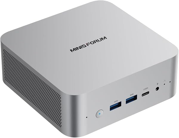 MINISFORUM M1 Pro 125H Mini PC, Intel Core Ultra 5 125H (14 cœurs/18 threads, jusqu'à 4,5 GHz), 32 Go de RAM DDR5, SSD de 512 Go SSD M.2 PCIe 4.0, USB 4/RAID/OCuLink/Wi-Fi 7/BT 5.4,écran quadruple 4K - 1