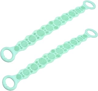 FRCOLOR 2 Pçs Toalha De Banho De Silicone Toalha Limpa Esfoliante Corporal Esfoliante Toalha De Banho Esfoliante Toalha De Banho Esfoliante Para As Costas Toalha De Banho Para As Costas