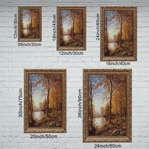 Décoration murale pour bureau avec tableau Indian Summer prêt à suspendre