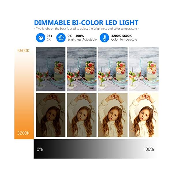 NEEWER Ultra-Slim LED-Video-Softlight-Panel, dimmbar auf Kamera-Videobeleuchtung für DSLR-Kameras Fotografie mit LCD… – Bild 4