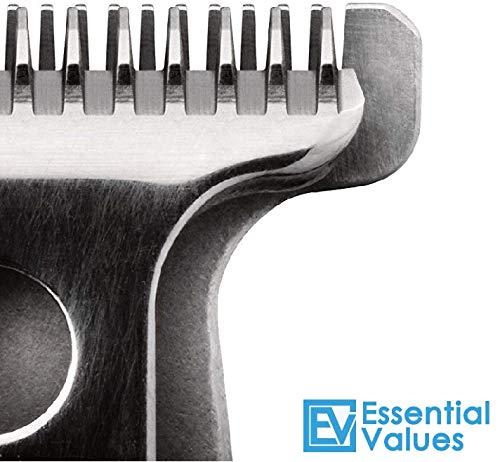 Essential Values Replacement Blades for Shaver – For Hair/Beard Trimmers, Slick Polished Finish | Made from the Finest Carbon Steel