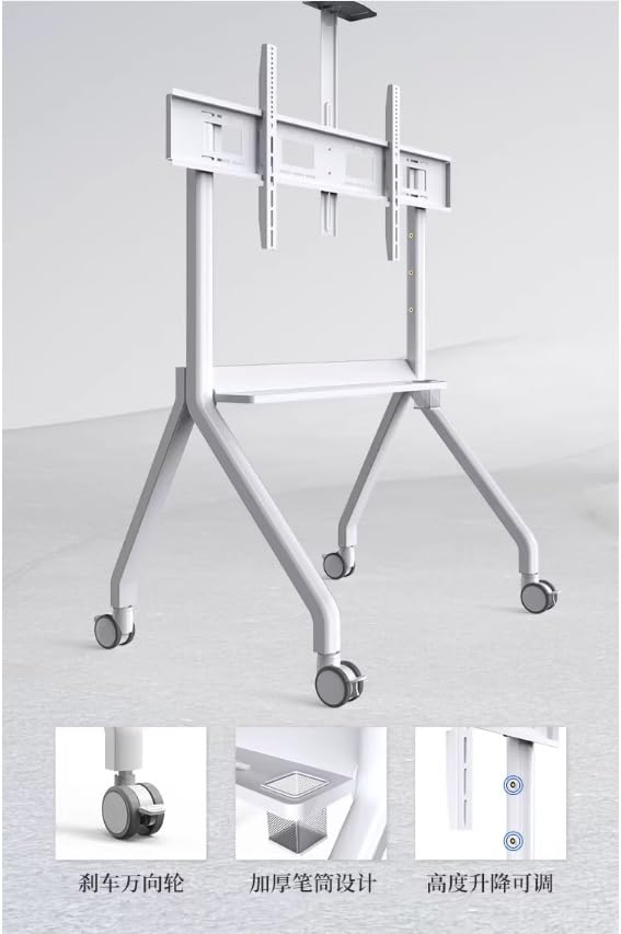 Soporte móvil ajustable para TV 55-120 pulgadas con ruedas miniatura 5
