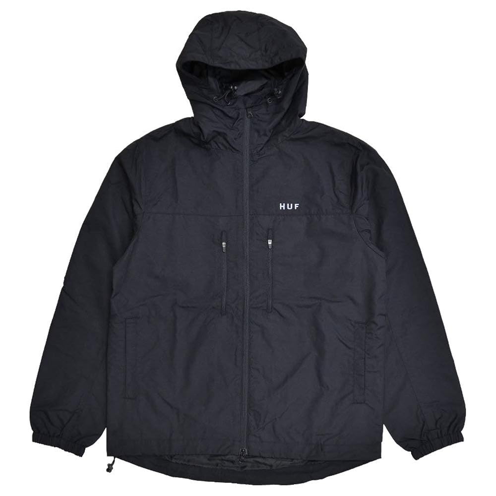 Amazon | [HUF(ハフ)] ESSENTIALS ZIP STANDARD SHELL JACKET