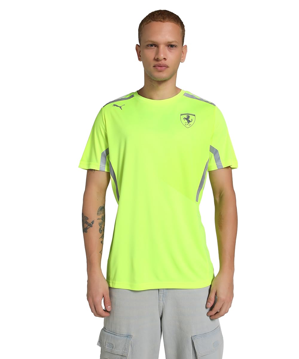 PUMA Scuderia Ferrari F1 2025 Team Set Up Tshirt - Yellow - Size: XXL