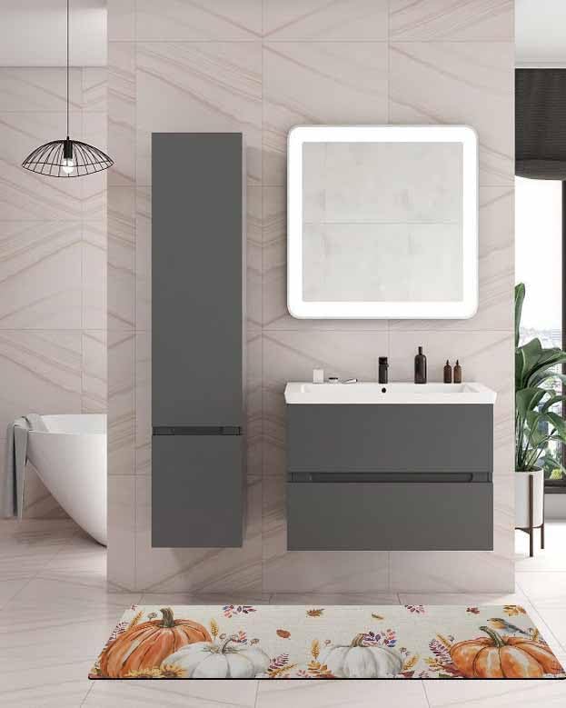 Miniatura 2 de Tapete de baño vintage con diseño de calabazas para bañera, antideslizante, de secado rápido y absorbente, con tierra de diatomeas, fregadero,