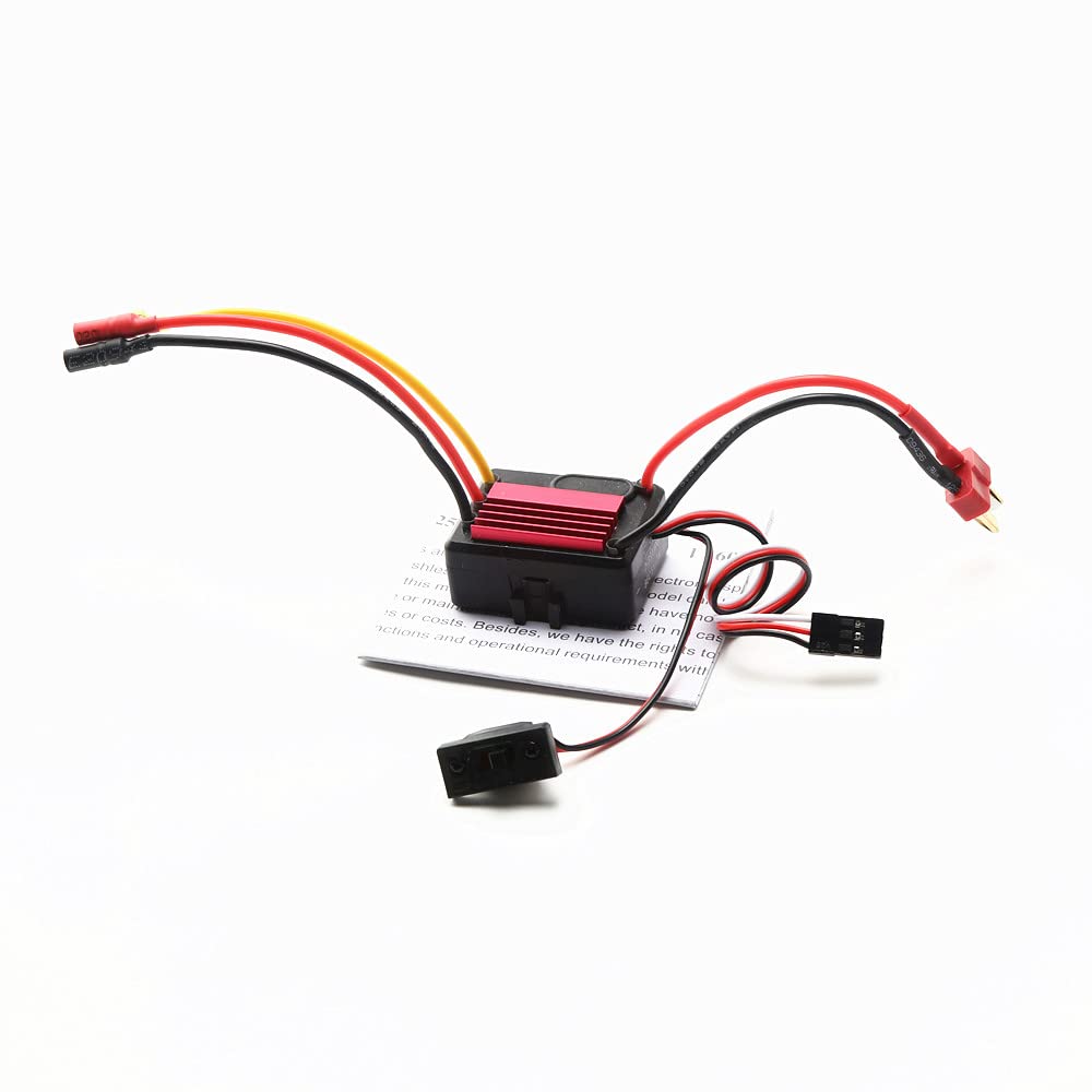 HUIOP Wodoodporny silnik bezszczotkowy 2838 3700KV i ESC 35A bezszczotkowy i zamiennik karty programowania do 1/14 1/16 SCY HSP Trax4 HPI pilot samochodowy ciężarówka