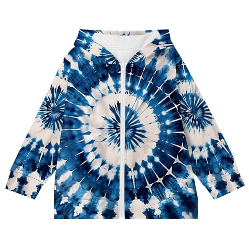 DDAPJ pyju Girls Zip Up Hoodie Fashion Glitter Print Long Sleeve Oversized Sweatshirt Kids Jacket with Pockets 4-12 Years4