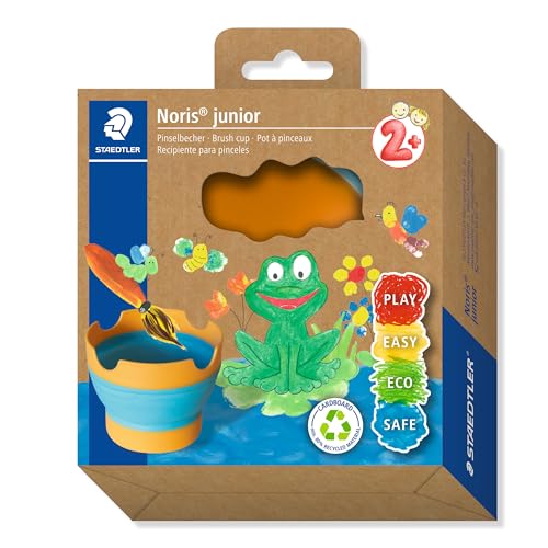 STAEDTLER Noris® junior 8767 40 Wasserbecher, Karton-Karte mit 1 Pinselbecher, gefaltet 8767 40 BK