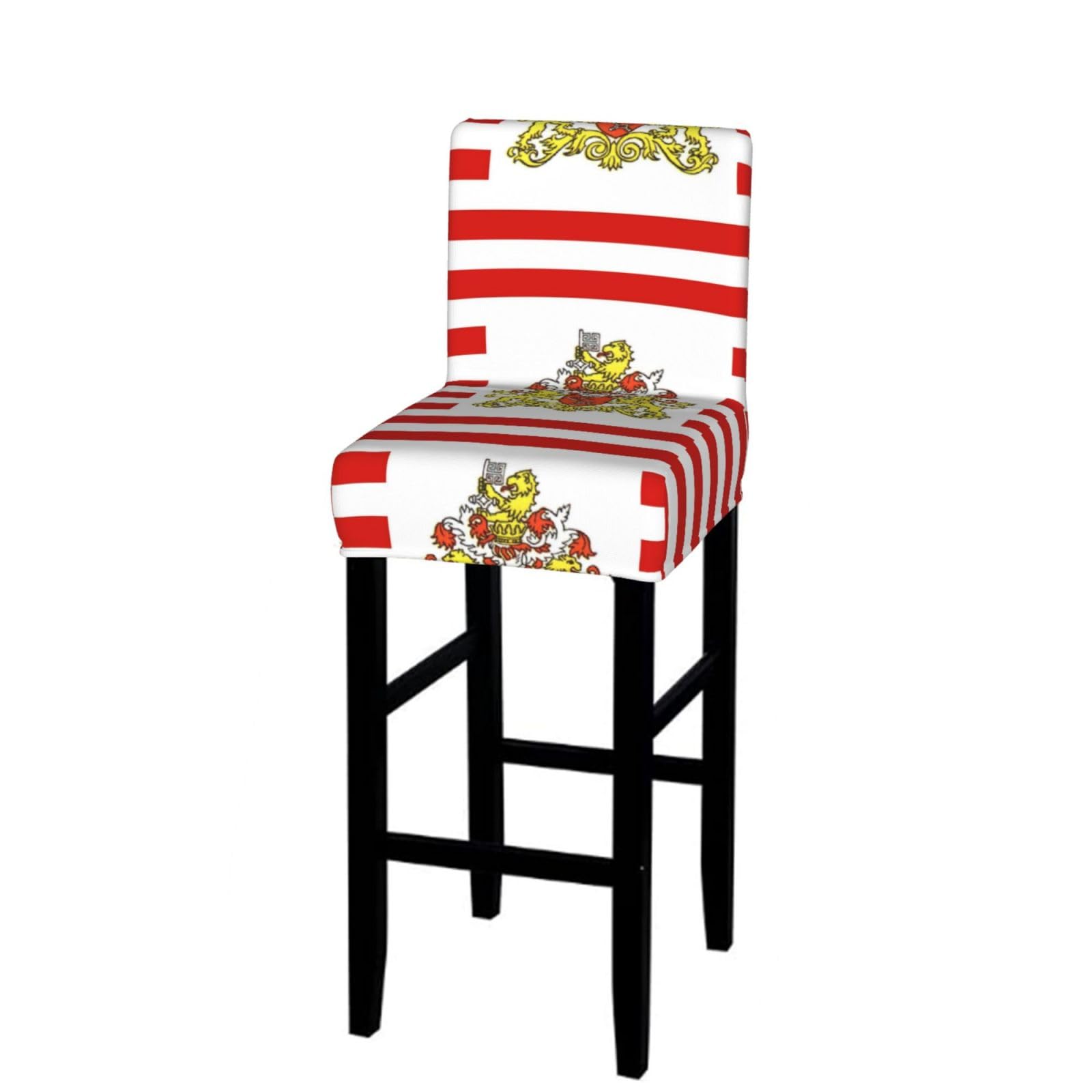 CNTDBU Flag of the Senate of Bremen Bar Stool Cover-Stretchy Chair Slipcover for Kitchen
