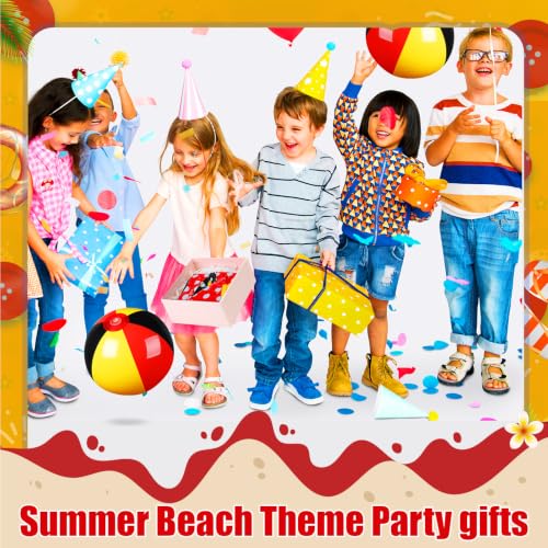Leyndo 12 Pack Inflatable Beach Balls for Kid Birthday Party Favors,7.87" - image 6
