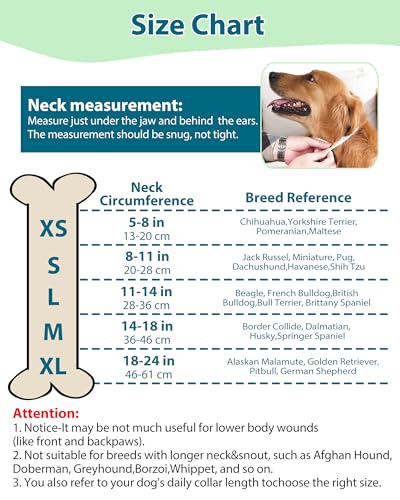 Image of Crazy Felix Inflatable Dog Cone for Large Medium Small Dogs Soft Cone for Dogs After Surgery to Stop Licking and Scratching Donut Dog Recovery Collar with Pattern Elizabethan Collar for Dogs(Blue,XS)