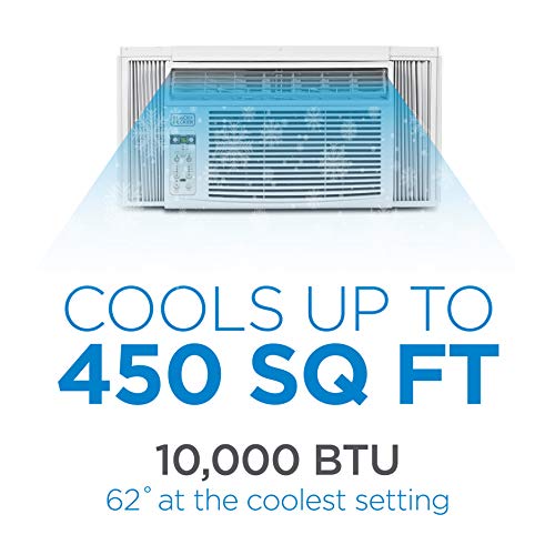 BLACK+DECKER BD10WT6 Window Air Conditioner with Remote Control, 10000 BTU, Cools Up to 450 Square Feet, White image 1