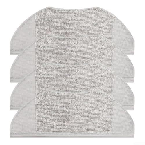 Lot de 4 serpillères de rechange pour aspirateur robot Xiaomi S40 et OV81, lingettes de nettoyage en microfibre, lingettes lavables pour animaux domestiques, recharges réutilisables pour machine à