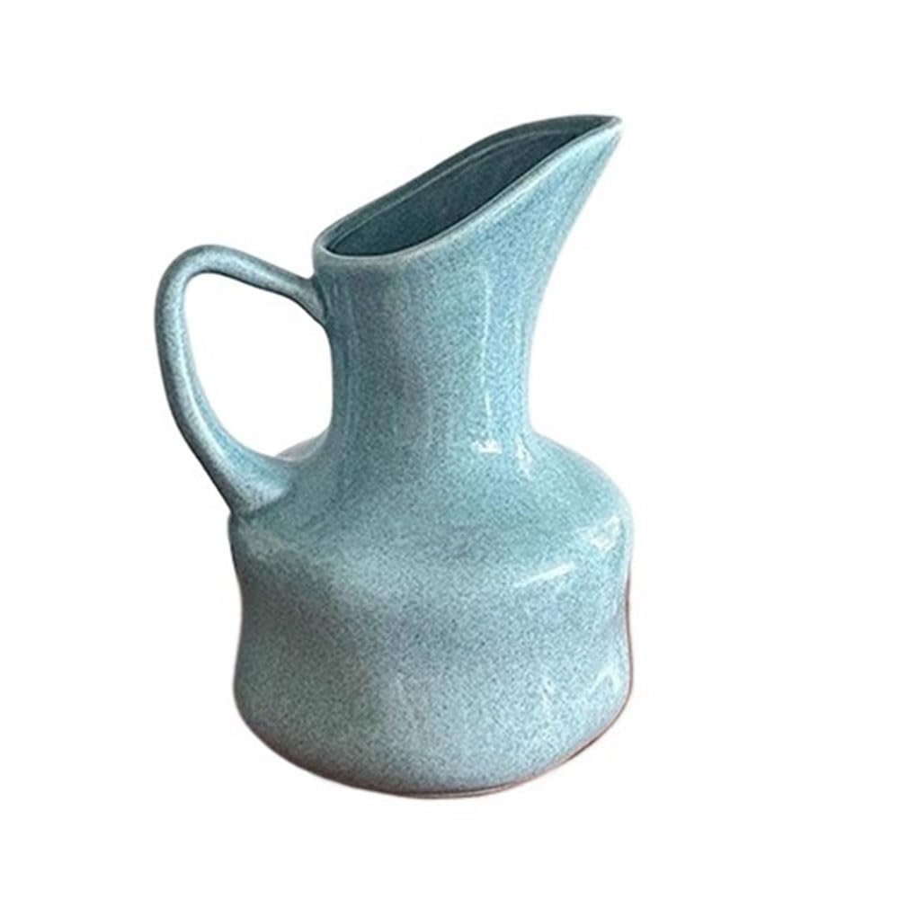 flower vase Teapot Shaped Ceramic Vase with Handle For Hydroponic Fresh Flowers Decorative Ornament