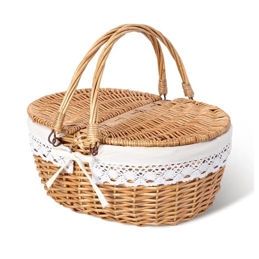 Vintage Wicker Picnic Basket