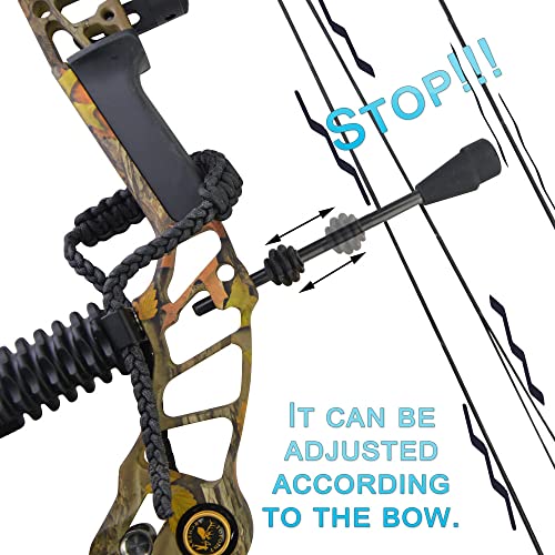 Zshjgjr Compound Bow Silencer Dampeners - String Silencers For Compound Bow, Shock Absorber End Damp, Bowstrings Suppressor Dampener #TOP6