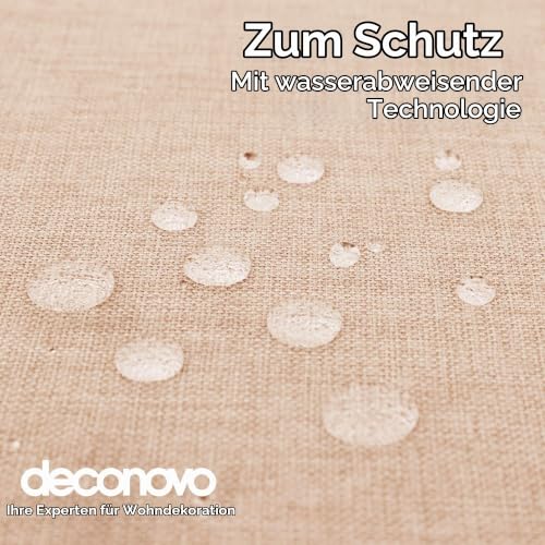 Deconovo Tischdecken Zart Rosa 150 x 300 cm Abwischbar Fleckschutz – Ansicht 4