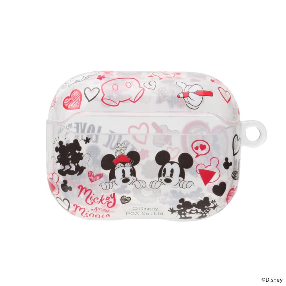 キャラクター デザイン AirPods Pro3 用 TPU ソフトケース ディズニー ミッキーマウス PG-DAPP3TP01MKY