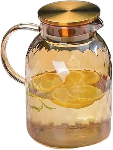 Miniatura 1 de HESND ch Teapots - Tetera de vidrio ámbar tetera de cerámica con filtro de arcilla teteras para hervir hervidores de agua