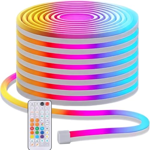 RGBIC Neon Rope Lights 6.6ft con Control APP y Clips miniatura 1