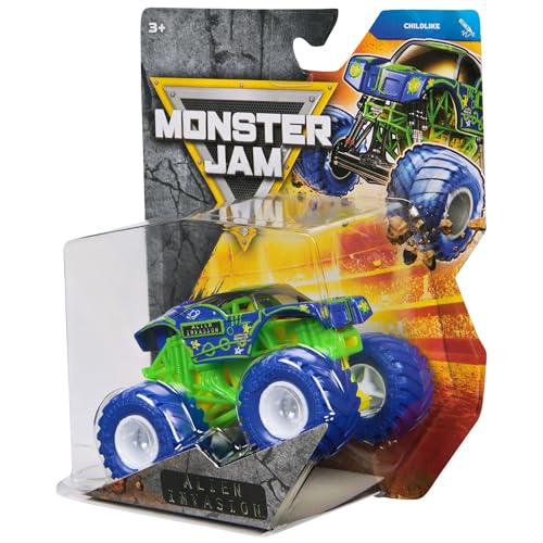 Monster Jam 2026 Official 1:64 Diecast Truck Series 45 Childlike Alien Invasion