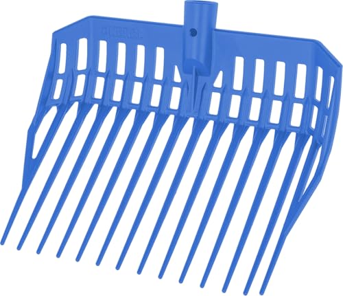 Kerbl Dunggabel EcoFork Mini – ohne Stiel, Royal-Blau (Abmessung 27,2 x 31 cm, Gewicht 0,22 kg, Kunststoffgabel) 3230576