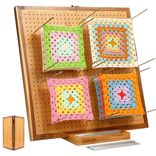 Accessoires de crochet carré en bambou de 40 cm, le cadeau idéal pour passionnés