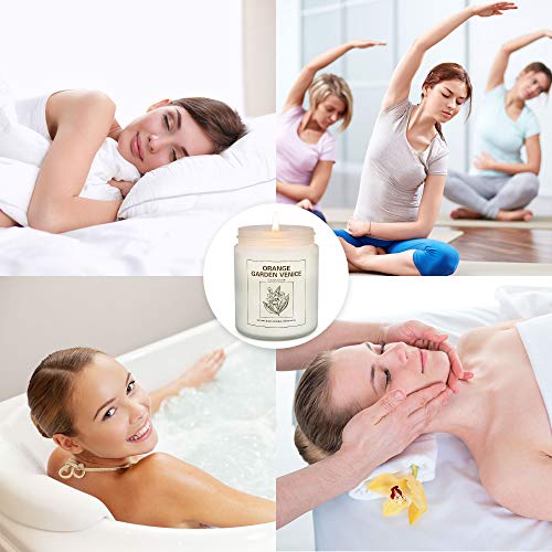 Lavender And Orange Blossom Candles Gifts For Women 7 Oz Natural Soy Candle Set, Highly Scented Aromatherapy Candles For Home Use And Women Gifts, 2 Pcs #TOP4