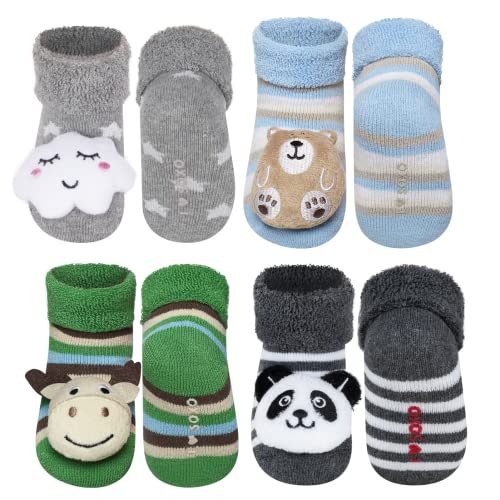 Sterntaler Baby Rasselsocken Calzini con sonaglio Dino, Celeste, 15-16 Bambini e Ragazzi