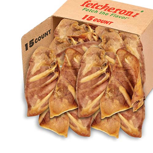 Whole Pig Ears for Dogs Large โ 15 Pack Long Lasting Dog Chews โ Dog Treats One Ingredient Delicious All Natural Flavor โ Easy to Digest Dog Treats for Large Dog โ Great for Teeth and Gums Whole Pig Ears for Dogs Large โ 15 Pack Long Lasting Dog Chews โ Dog Treats One Ingredient Delicious All Natural Flavor โ Easy to Digest Dog Treats for Large Dog โ Great for Teeth and Gums