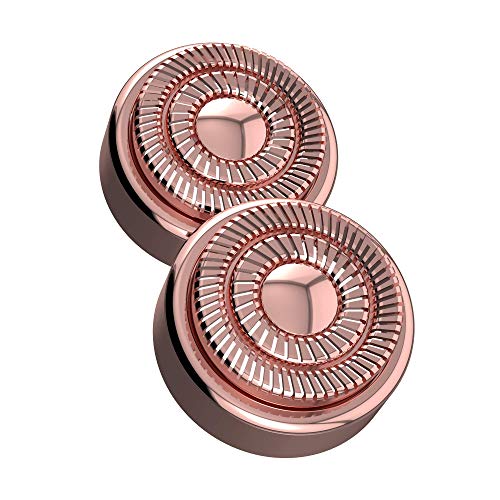 Finishing Touch Flawless Face Damenbart- und Gesichtshaarentferner, Gesichtshaarentferner mit hypoallergenem Scherkopf, Damenrasierer für das Gesicht - wiederaufladbar, inkl. 2 Ersatzaufsätze, Weiß – Bild 3