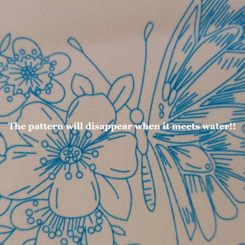 Image of Embroidery Starter Kit for Adult Beginner with Butterfly Flower Pattern