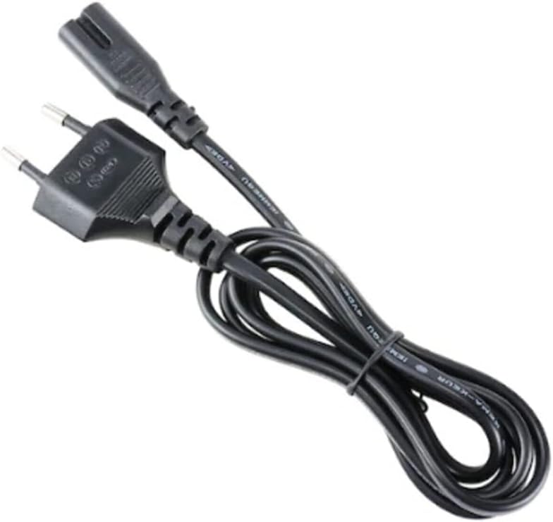 1.5 Metre Teyp Fişi 2 Pin Power Kablo Çift Oluklu