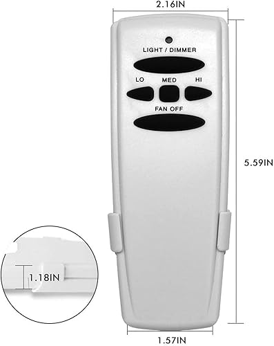 Miniatura 5 de Reemplazo de control remoto del ventilador de techo HD5 para Hampton Bay Fan-HD UC7078T CHQ7078T Fan-HD5 Standard-RR7079T