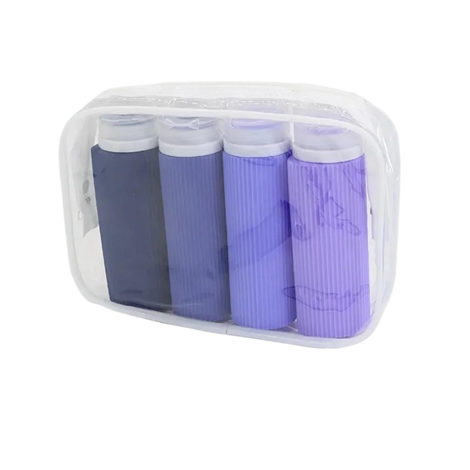 XIEHYA 4pcs 100ML Silicone Travel Bottles Accessories Portable Free Leak Proof Squeezable Size Containers For Toiletries(Burgundy)