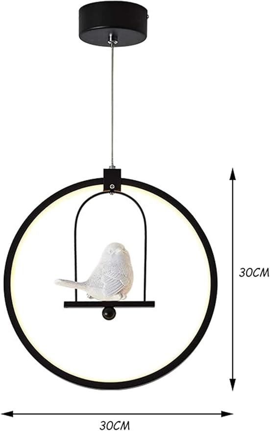 NZDY Kroonluchters Nordic Led Vogelkunst Kroonluchter Eenvoudige Moderne Trap Balkon Gangpad Nachtkastje Creatieve Persoonlijkheid Gang Studie Cafe Bar Verlichting Lamp Hanglamp photo 2