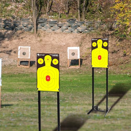 atflbox silhouette paper target for the range 17x25 inch high visibility target paper for indoor and outdoor shooting practice suitable for handgun pistol rifle airgun pellet bb gun