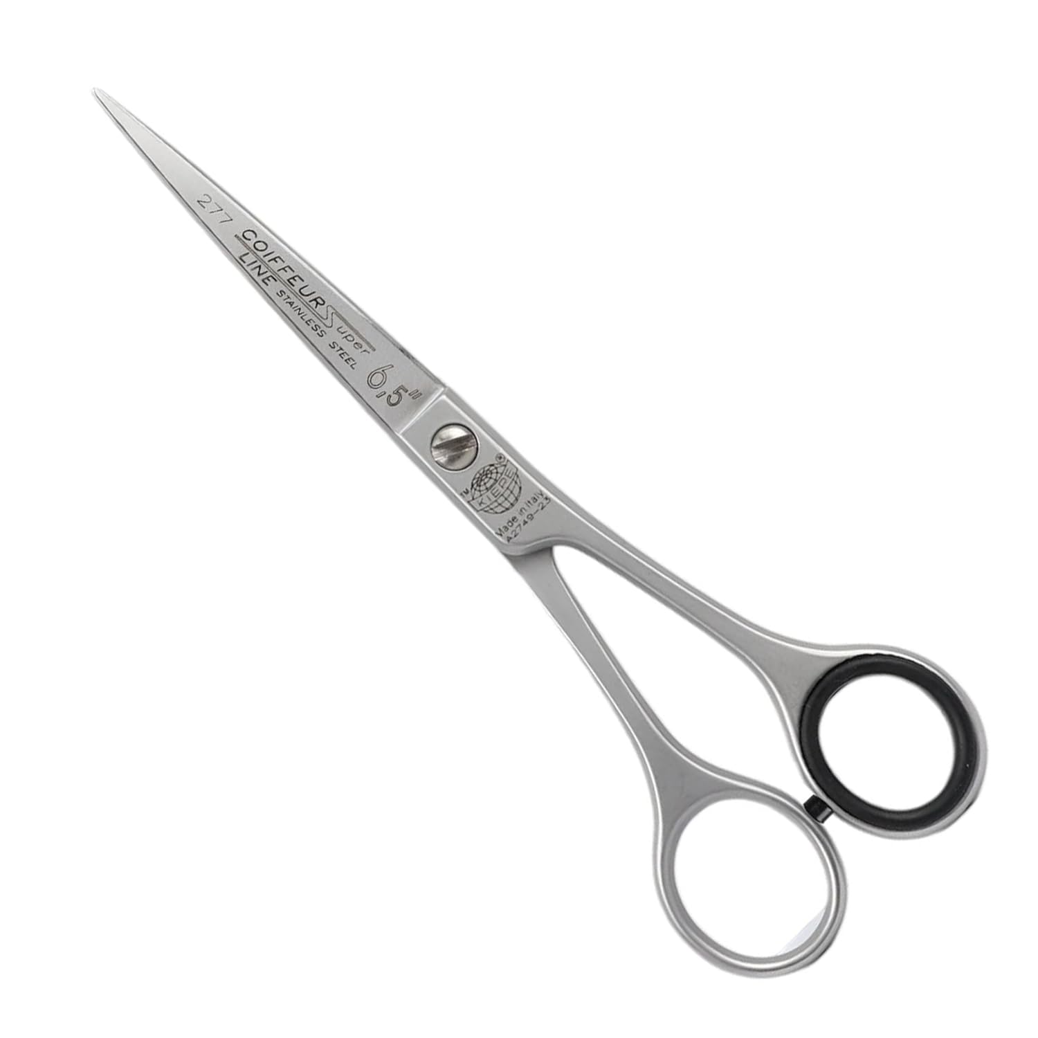Kiepe 277 Coiffeur Super Line forbice professionale per capelli 6,5 pollici in acciaio inox per lavori rapidi e uniformi, ideale per utilizzo continuo in salone Made in Italy