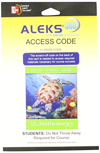 Aleks 360 Access Card for Basic College Mathema... 1259225194 Book Cover