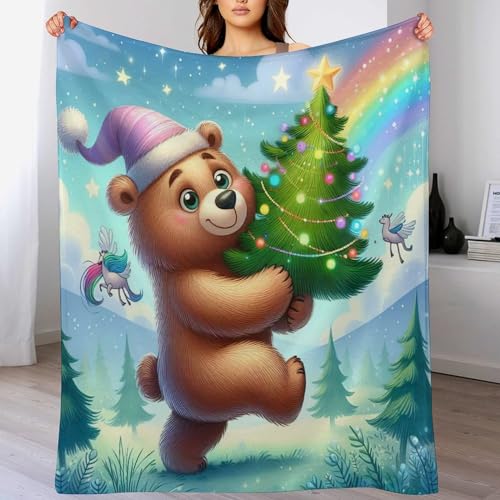 Couverture plaid ours en flanelle douce, le cadeau idéal pour réchauffer vos proches - 2