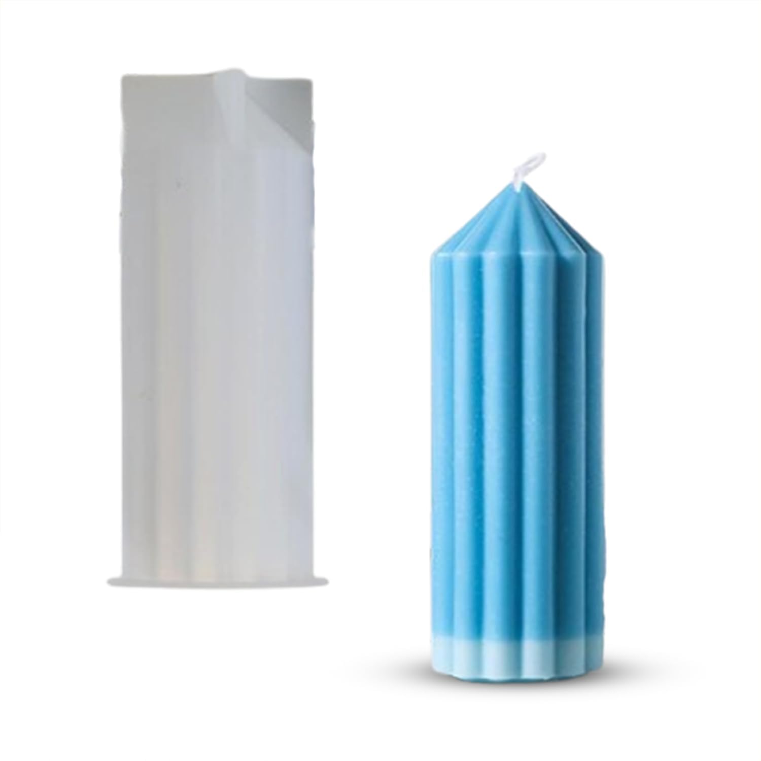 Striped Column Pillar Mould Silicone Candle Mold 3D Geometric Cylindrical Big Molds for Aromatherapy Candles Making Epoxy Resin Casting Handmade Wax Soaps Polymer Clay DIY Art Crafts Supplies (ASM-199)-image-17