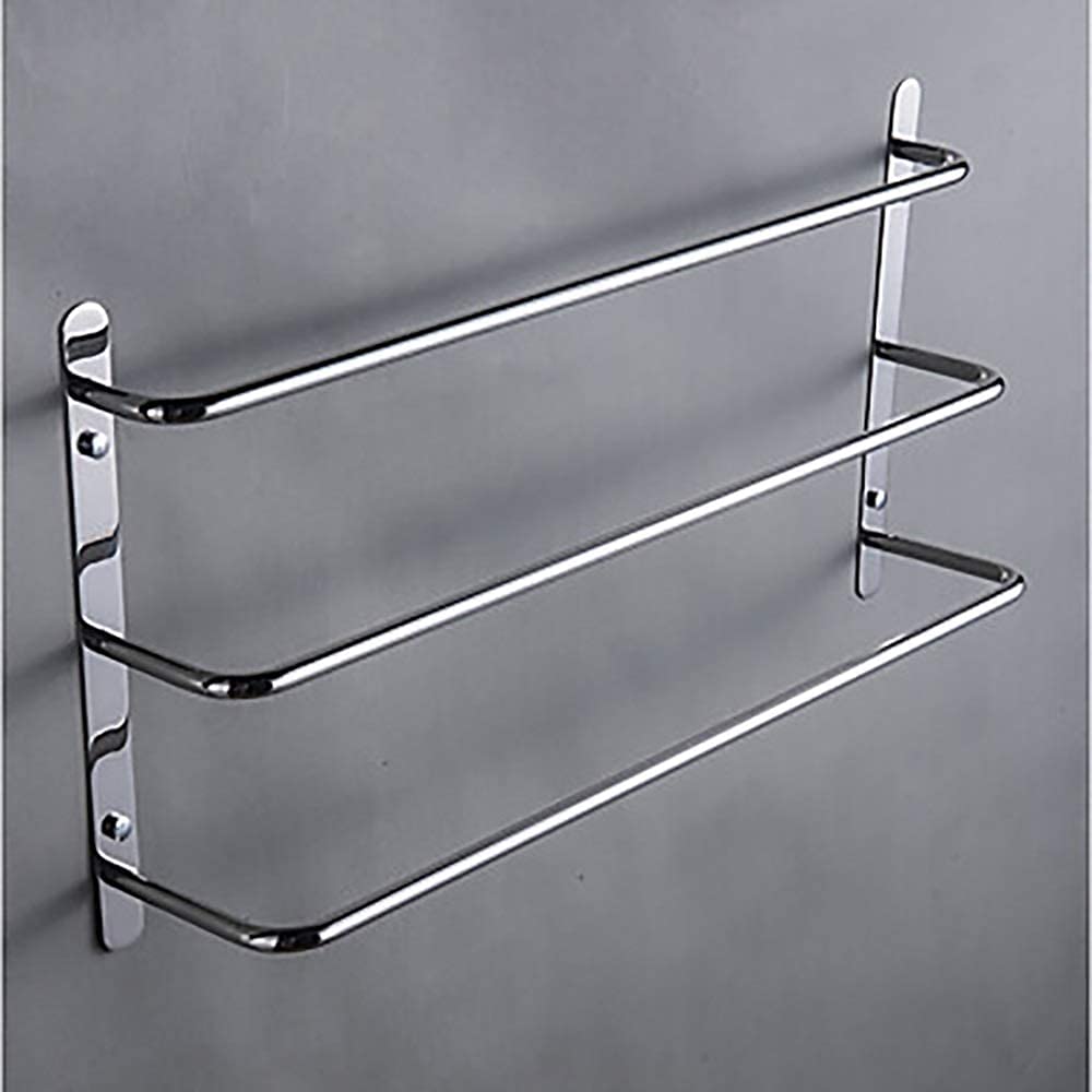 Bathroom Shelves Modern/Bathroom Accessories Set/Towel Bar/Robes Hook Multilayer/Stainless Steel 1 Bathroom/Hotel Bathroom 3 Towel Bar Wall Hanging