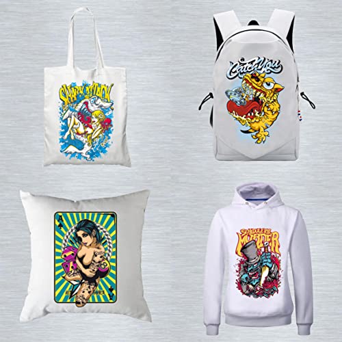 5 Pieces(Xxxl Size)Heat Transfer Vinyl Patches;Washable Artistic Fun Funky Style Iron On Stickers;T-Shirt Bag Pillow Clothing Diy Craft Supply Compatible With Household Iron And Heat Transfer Machine #TOP6