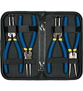 Sprengringzangen-Satz L150 mm S Seegeringzange Set mit 90° abgewinkelte und gerade Spitze Sicheru...