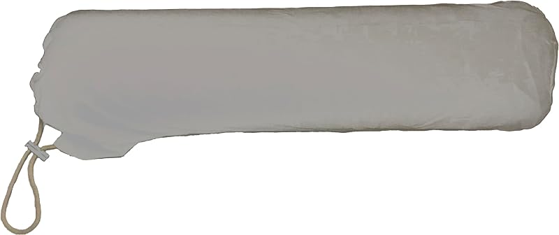Capa de microfibra para almofada rolo Therapist's Choice com cordão, 15,24 cm x 68,58 cm, cinza-claro