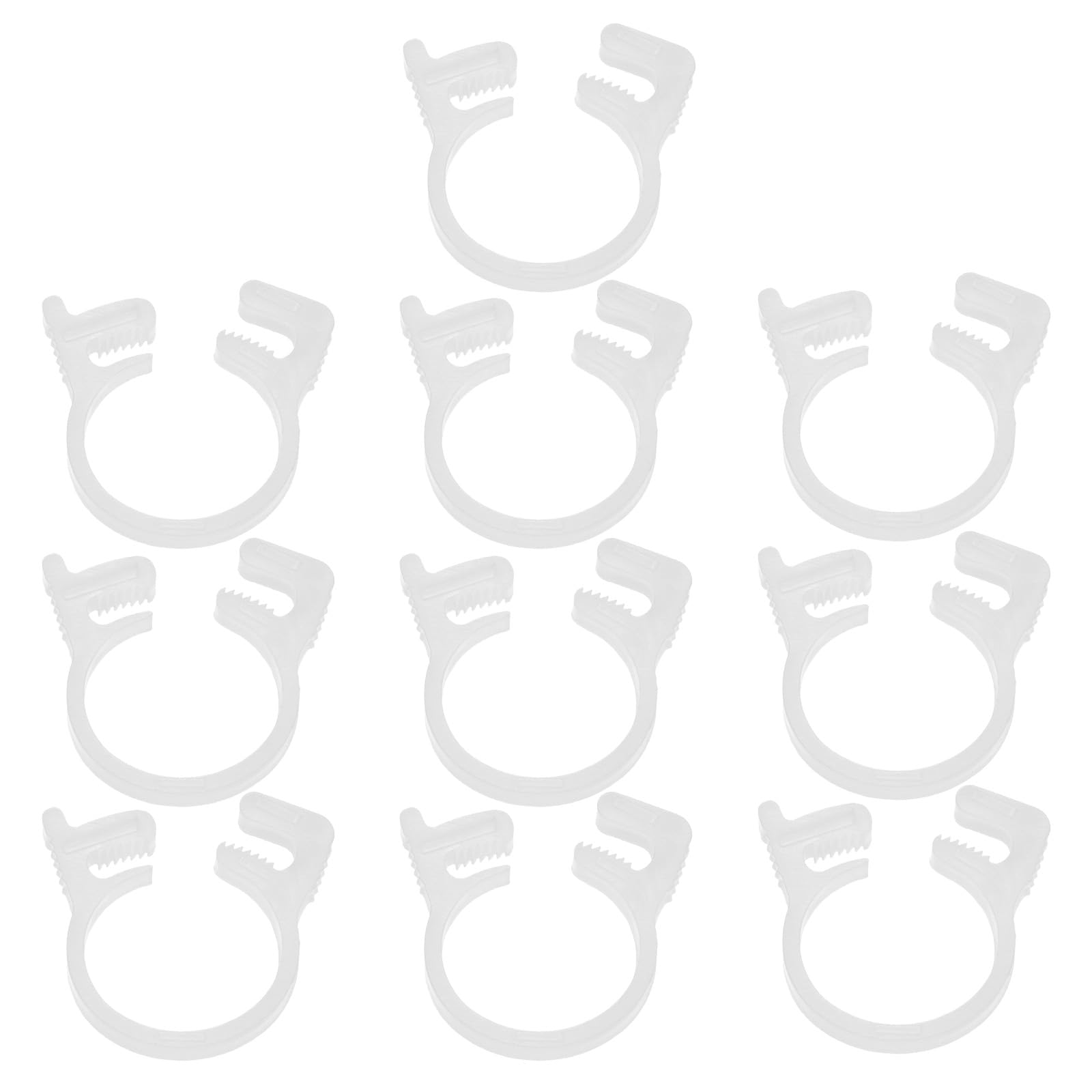M METERXITY 10-Pack Double Gripping Nylon Hose Clamps, 5/8